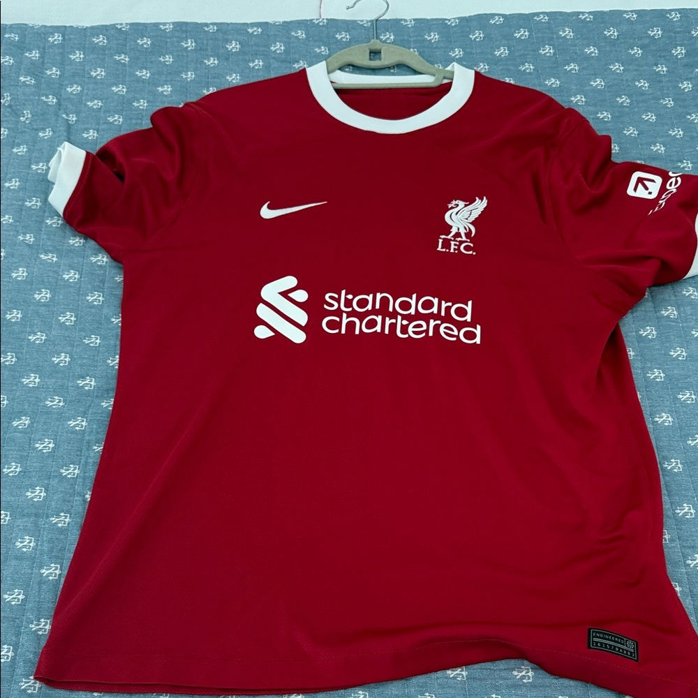 Nike Red and White Men's Football Jersey